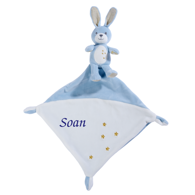  sparkle peluche avec lapin bleu 45 cm 